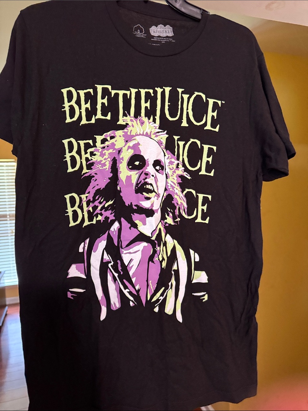Beetlejuice Graphic Short Sleeve T-Shirt - Black